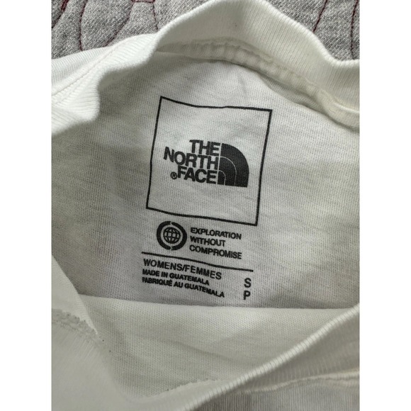 The North Face Short Sleeve Box Tee T-Shirt Women's Small White Purple - Picture 4 of 4